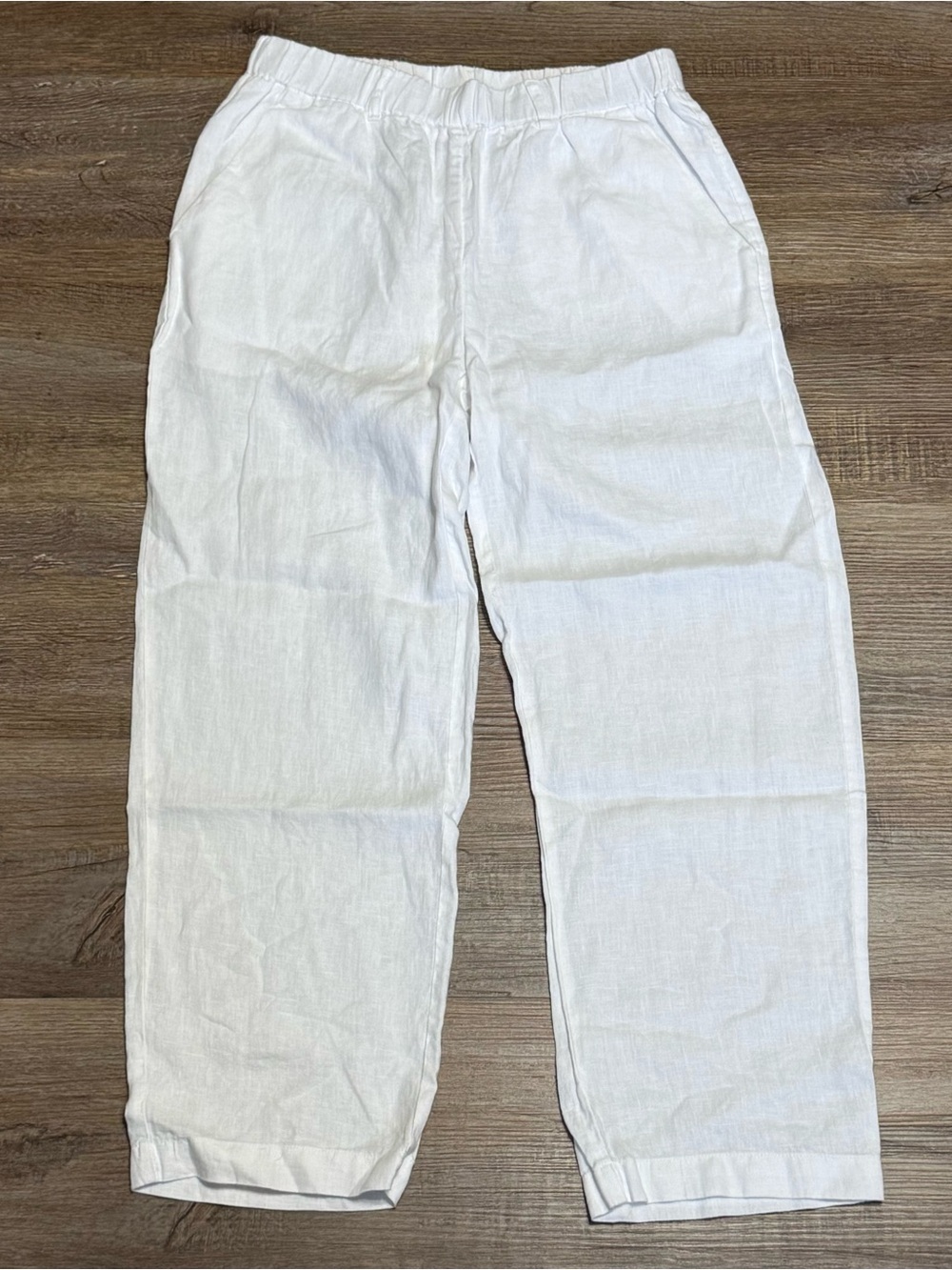 Quince 100% European Linen Pants Size XS in White NWT